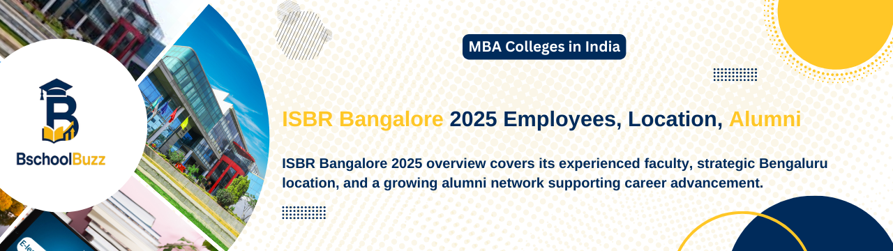 ISBR Bangalore 2025 Employees, Location, Alumni