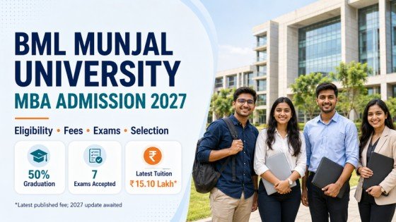 BML Munjal University MBA Admission 2027: Eligibility, Fees, Entrance Exams & Selection Process