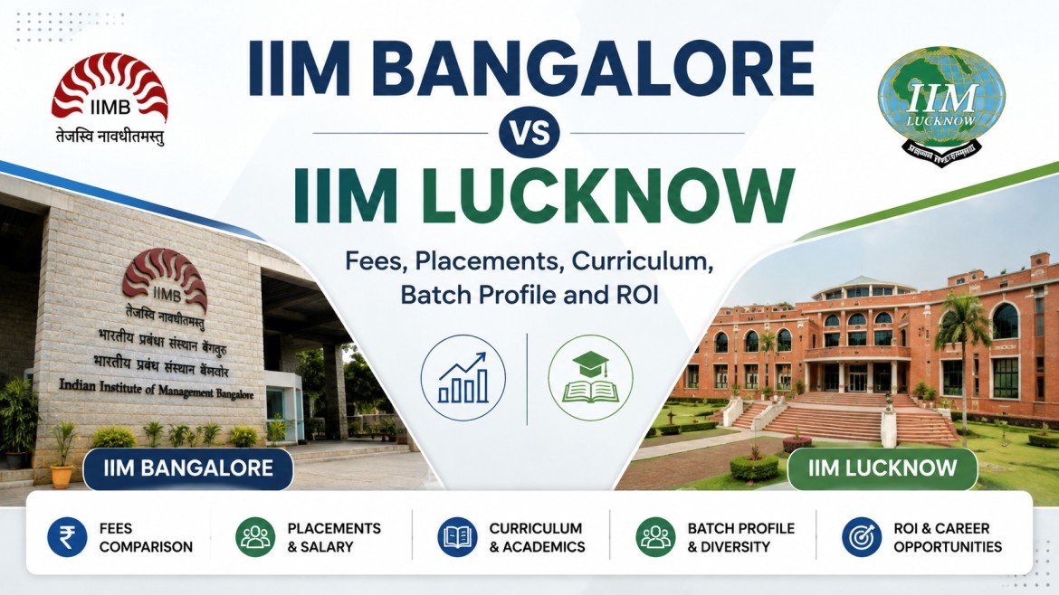 IIM Bangalore vs IIM Lucknow: Fees, Placements, Curriculum, Batch Profile and ROI