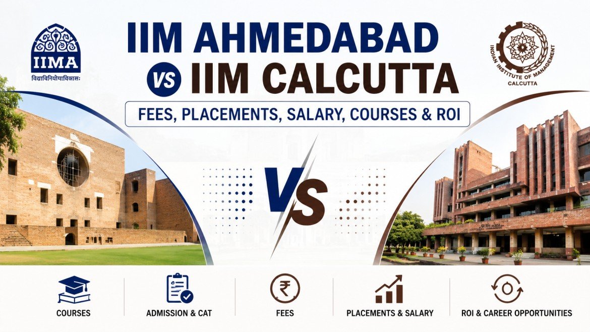 IIM Ahmedabad vs IIM Calcutta: Fees, Placements, Salary, Courses and ROI