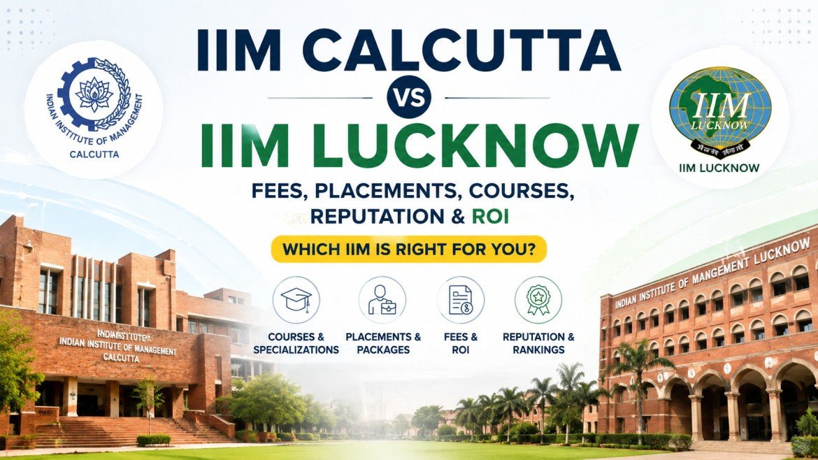 IIM Calcutta vs IIM Lucknow: Fees, Placements, Courses, Reputation & ROI