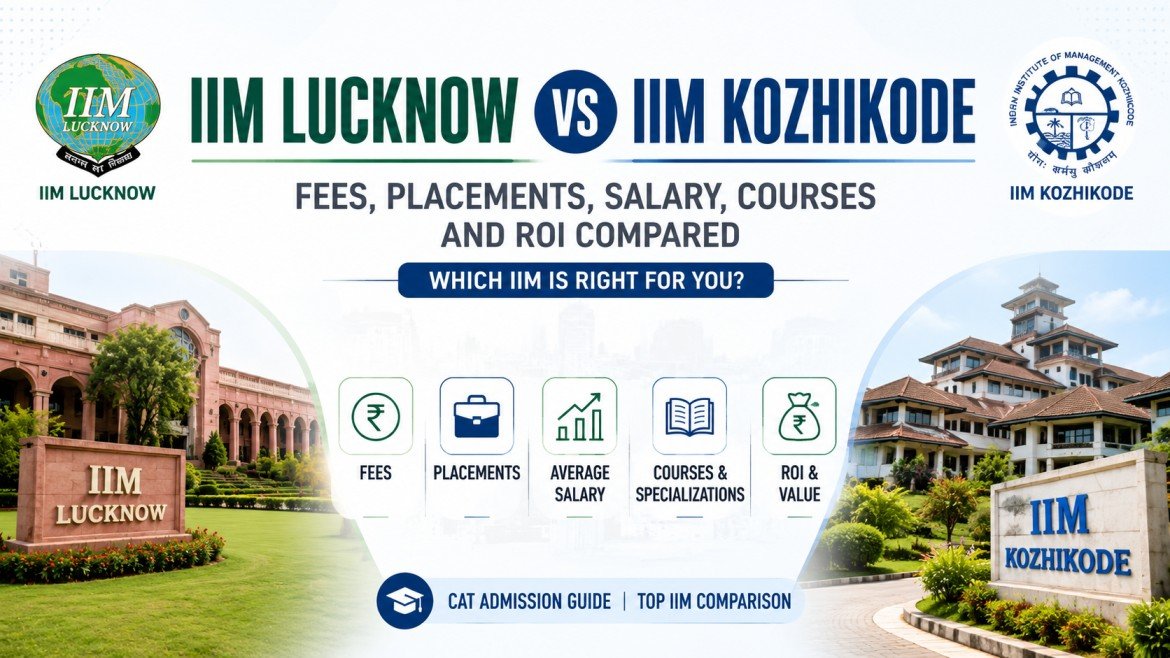 IIM Lucknow vs IIM Kozhikode: Fees, Placements, Salary, Courses and ROI Compared