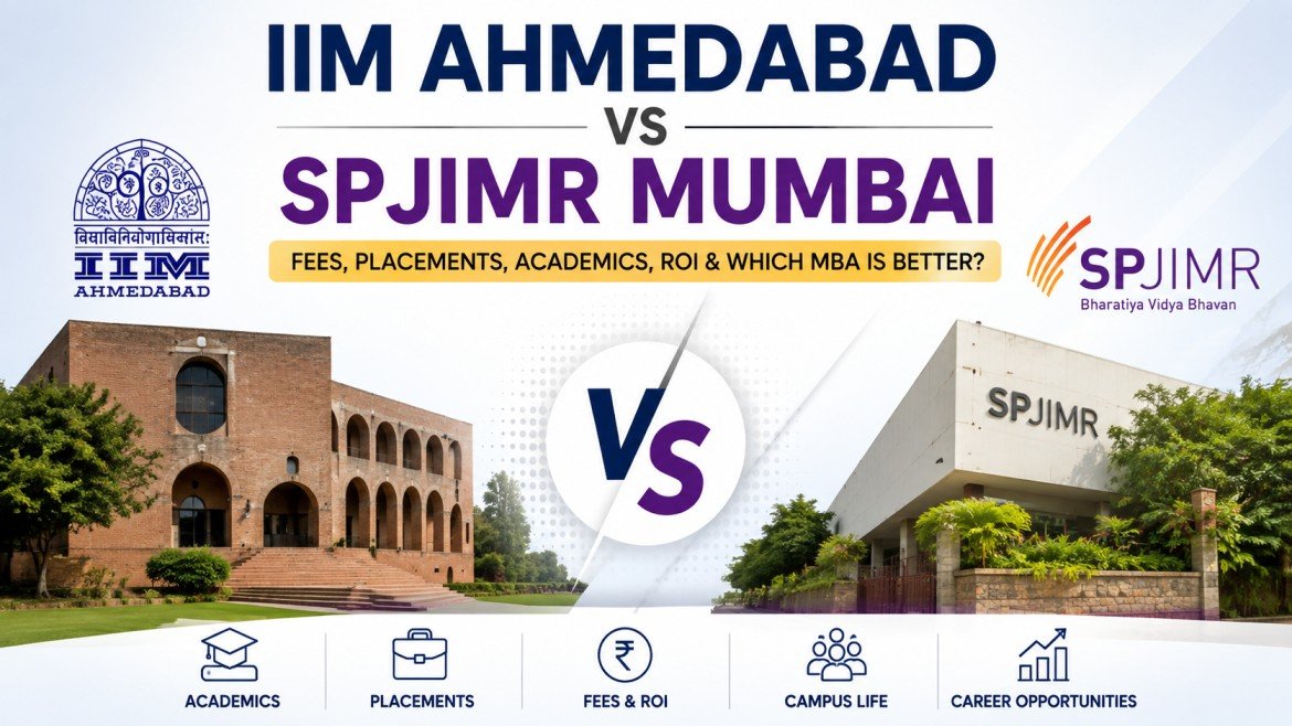 IIM Ahmedabad vs SPJIMR Mumbai: Fees, Placements, Academics, ROI and Which MBA Is Better?