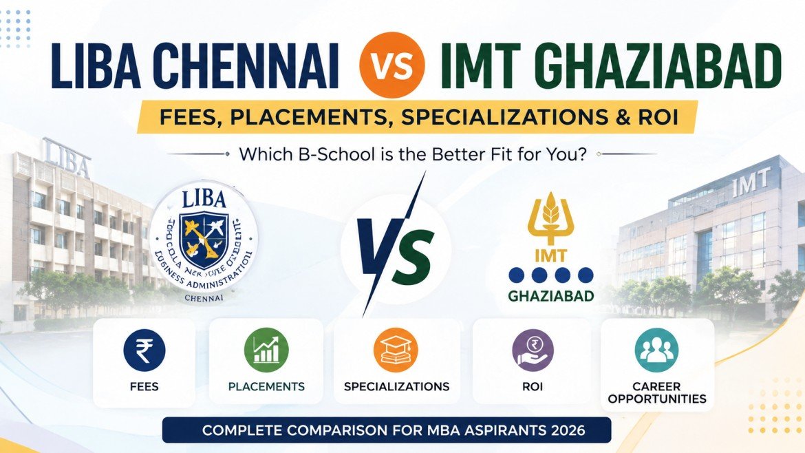 LIBA Chennai vs IMT Ghaziabad: Fees, Placements, Specializations and ROI