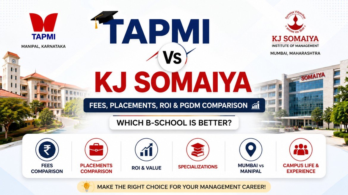 TAPMI Manipal vs KJ Somaiya: Fees, Placements, ROI, Specializations and Which B-School Is Better?