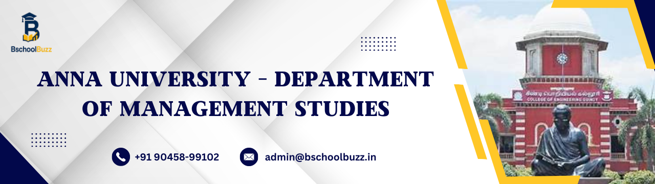 Anna University – Department of Management Studies (DoMS)